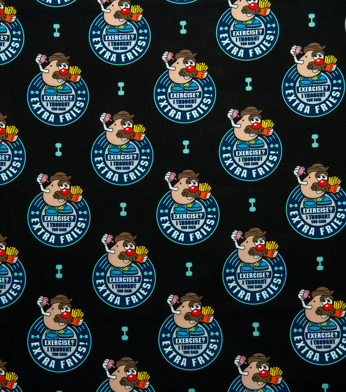 Mr Potato Head French Fries Cotton Fabric