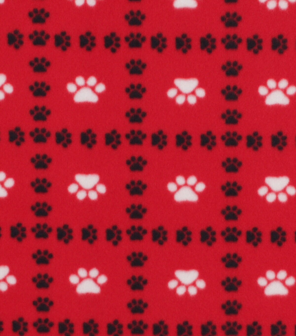 Paw Plaid Blizzard Prints Fleece Fabric