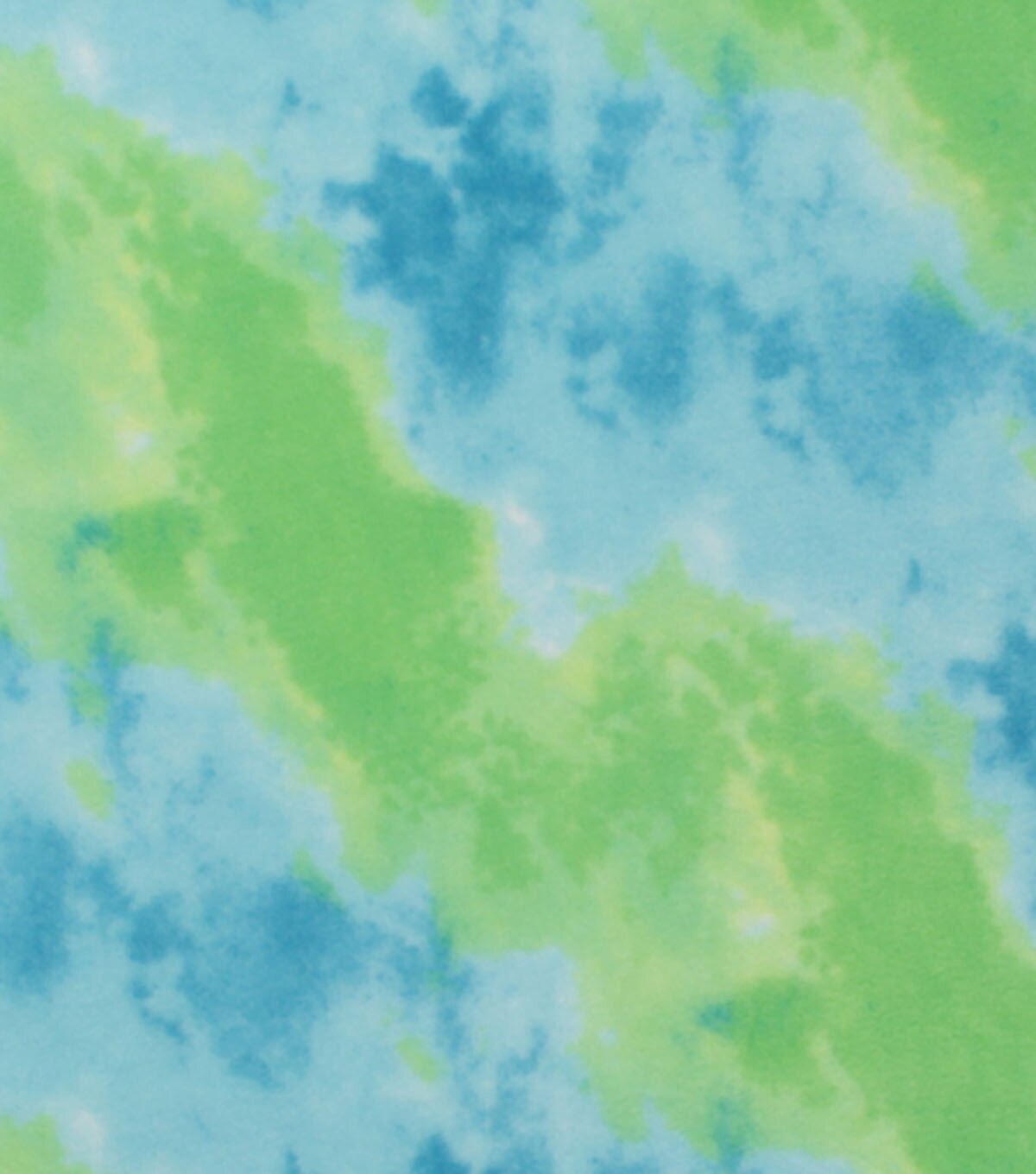 Green & Blue Ocean Tie Dye Anti Pill Fleece Fabric