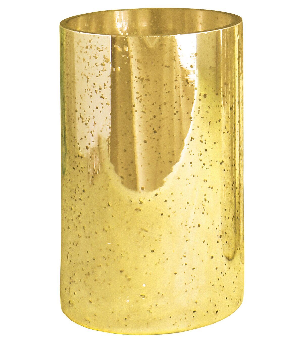 10 x 5 Gold Mercury Glass Cylinder