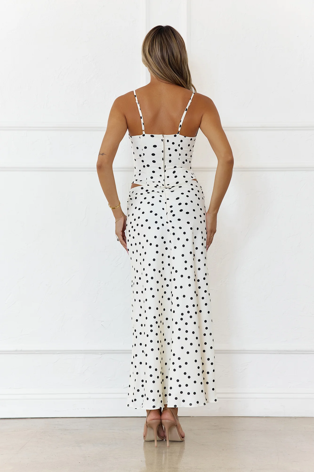 Summer Twilight Polka Dot Set Cream