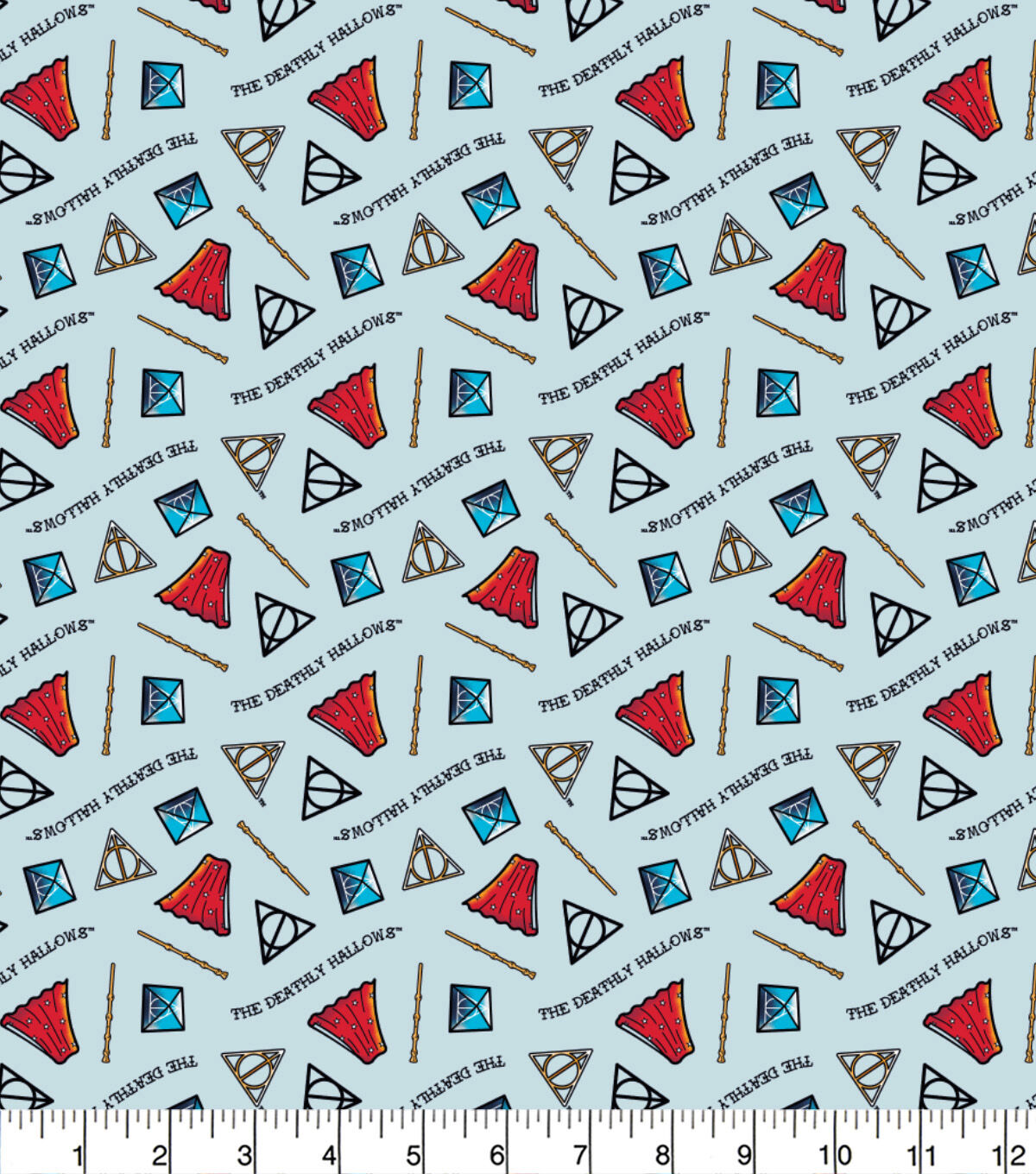 Harry Potter Cotton Fabric Deathly Hallows