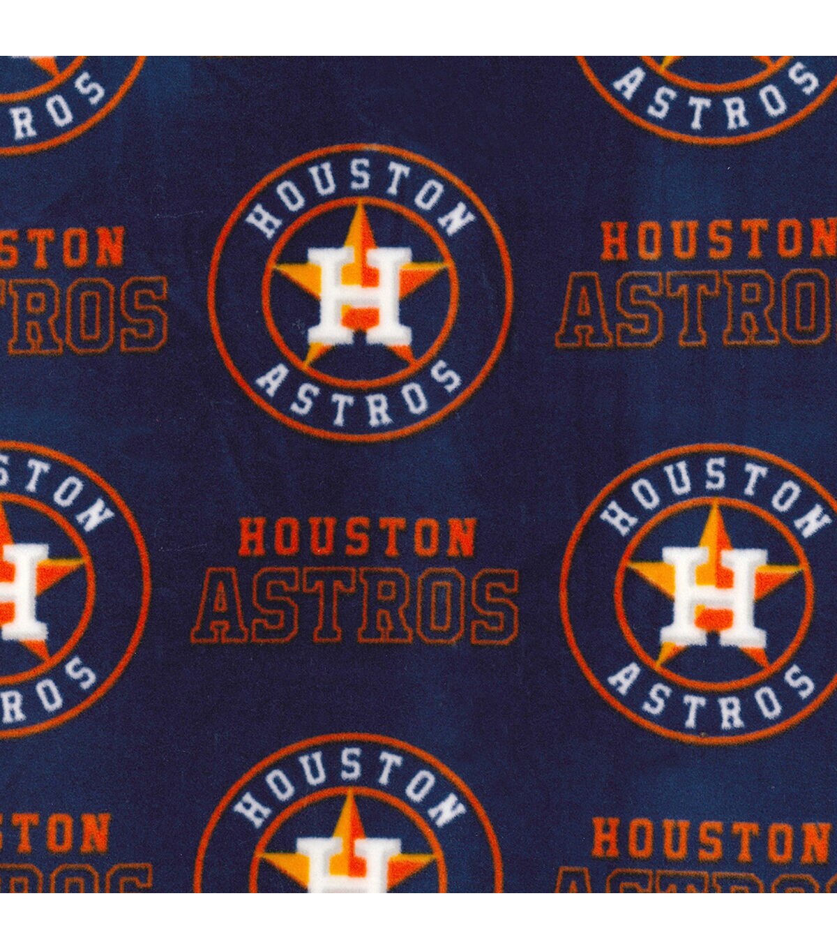 Fabric Traditions Houston Astros Fleece Fabric Logo