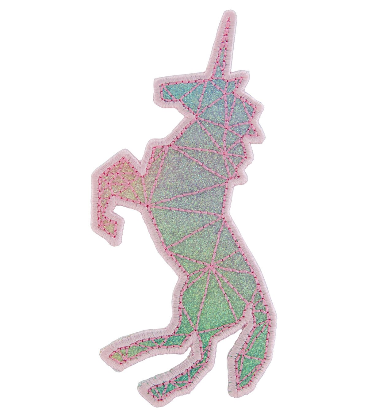 Simplicity 4 Geometric Stitched Unicorn Iron On Patch