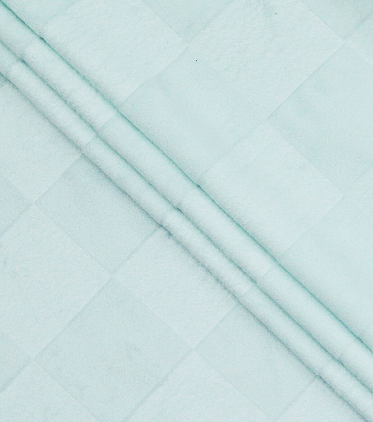Embossed Aqua Checkerboard Soft & Minky Fleece Fabric