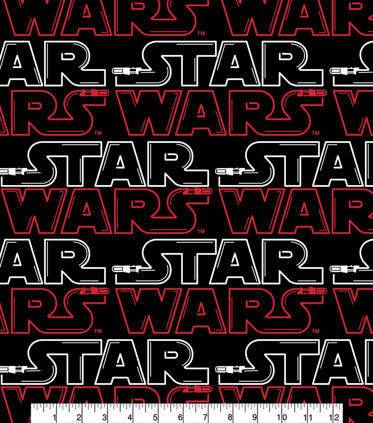Star Wars Logo Light Saber Fleece Fabric