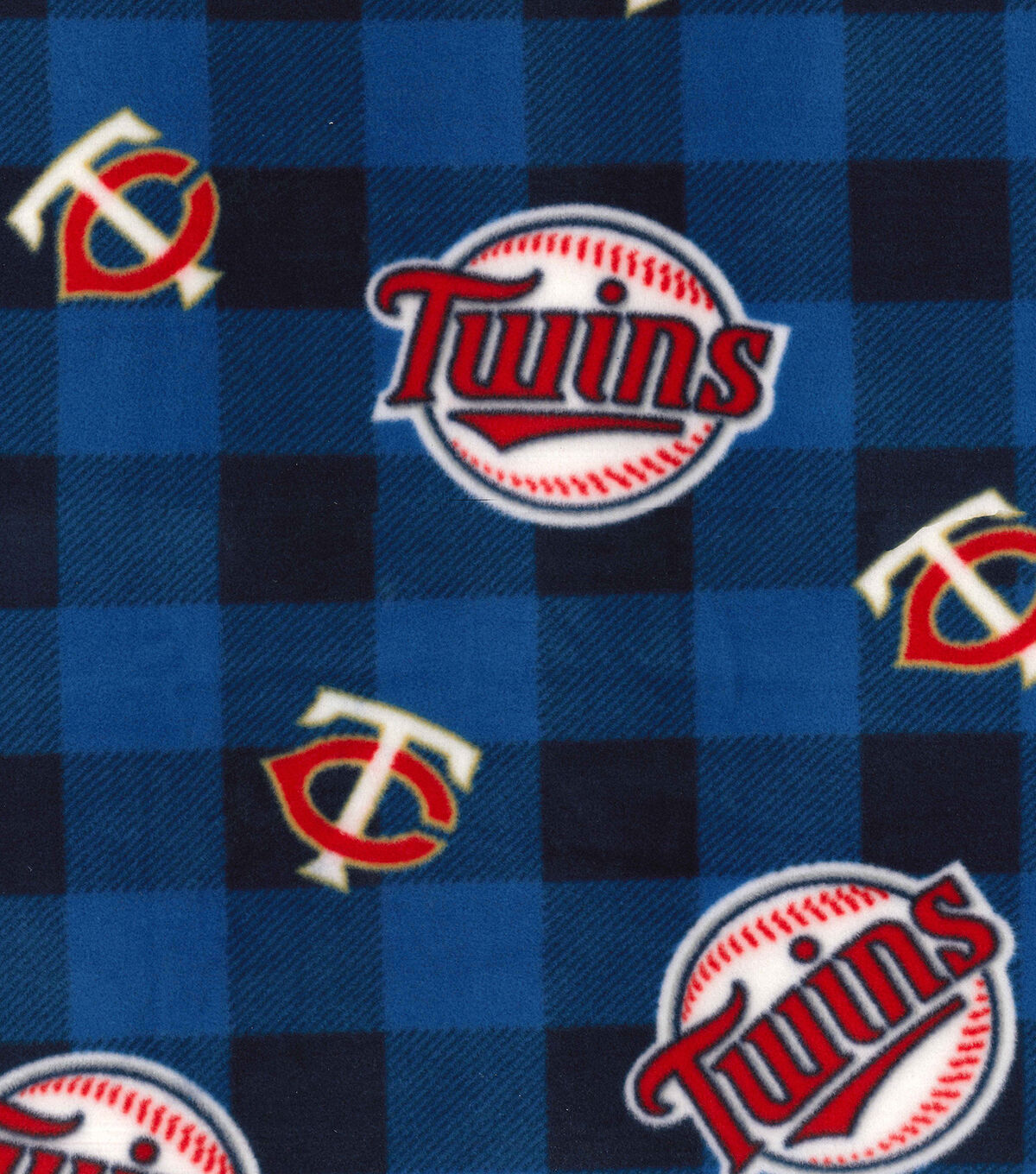 Fabric Traditions Minnesota Twins MLB Buffalo Fleece Fabric