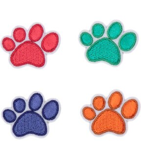 1.5 x 1 Paws Iron On Patches 4ct by hildie & jo