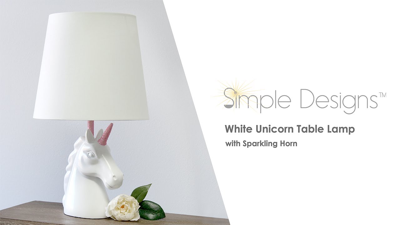 All The Rages Sparkling Unicorn Table Lamp