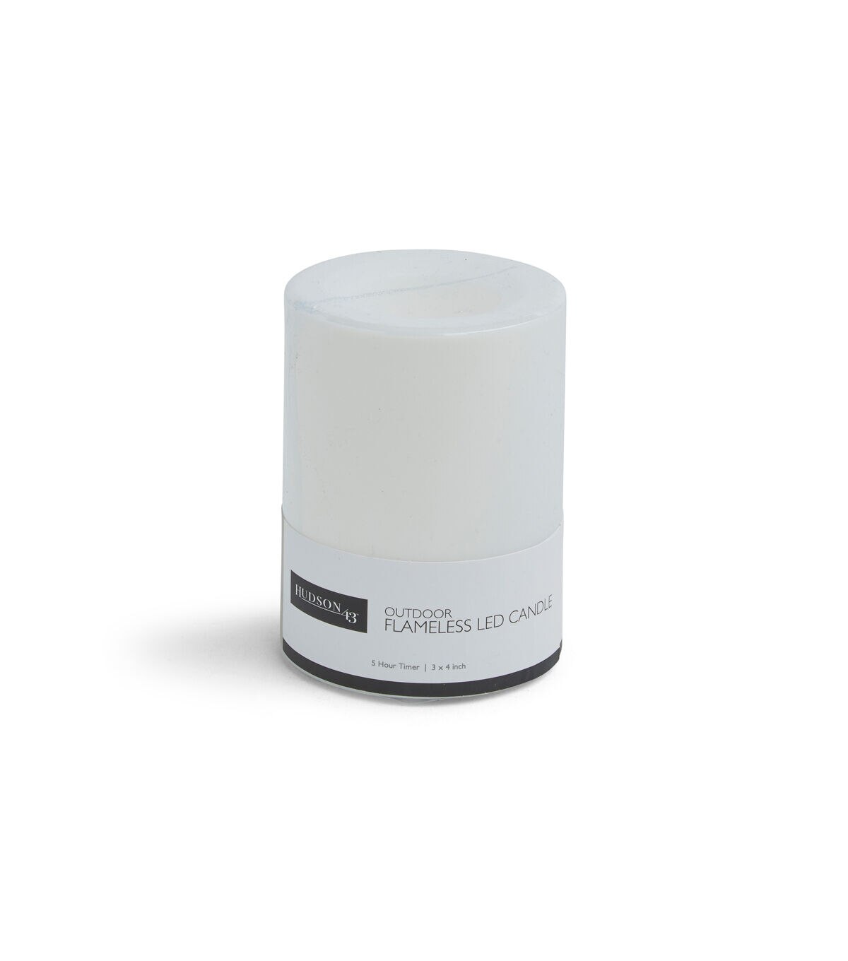 Flameless 3x4 White LED Indoor & Outdoor Pillar Candle