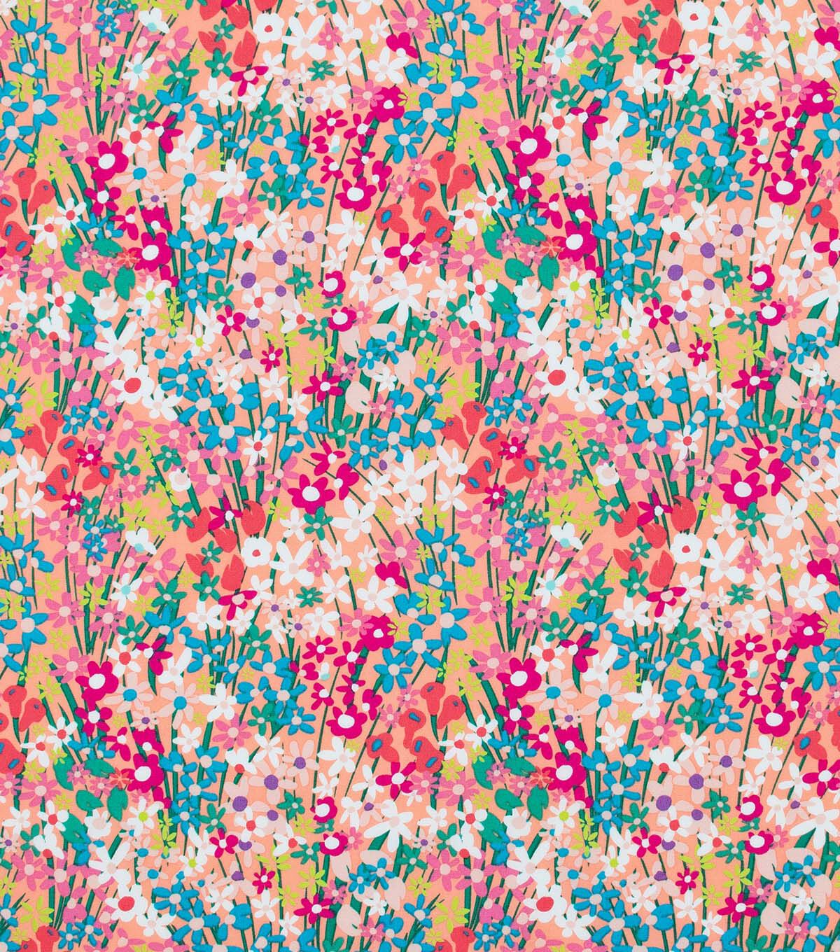 Art Gallery Fabrics Seaside Garden Coral West Palm Cotton Fabric