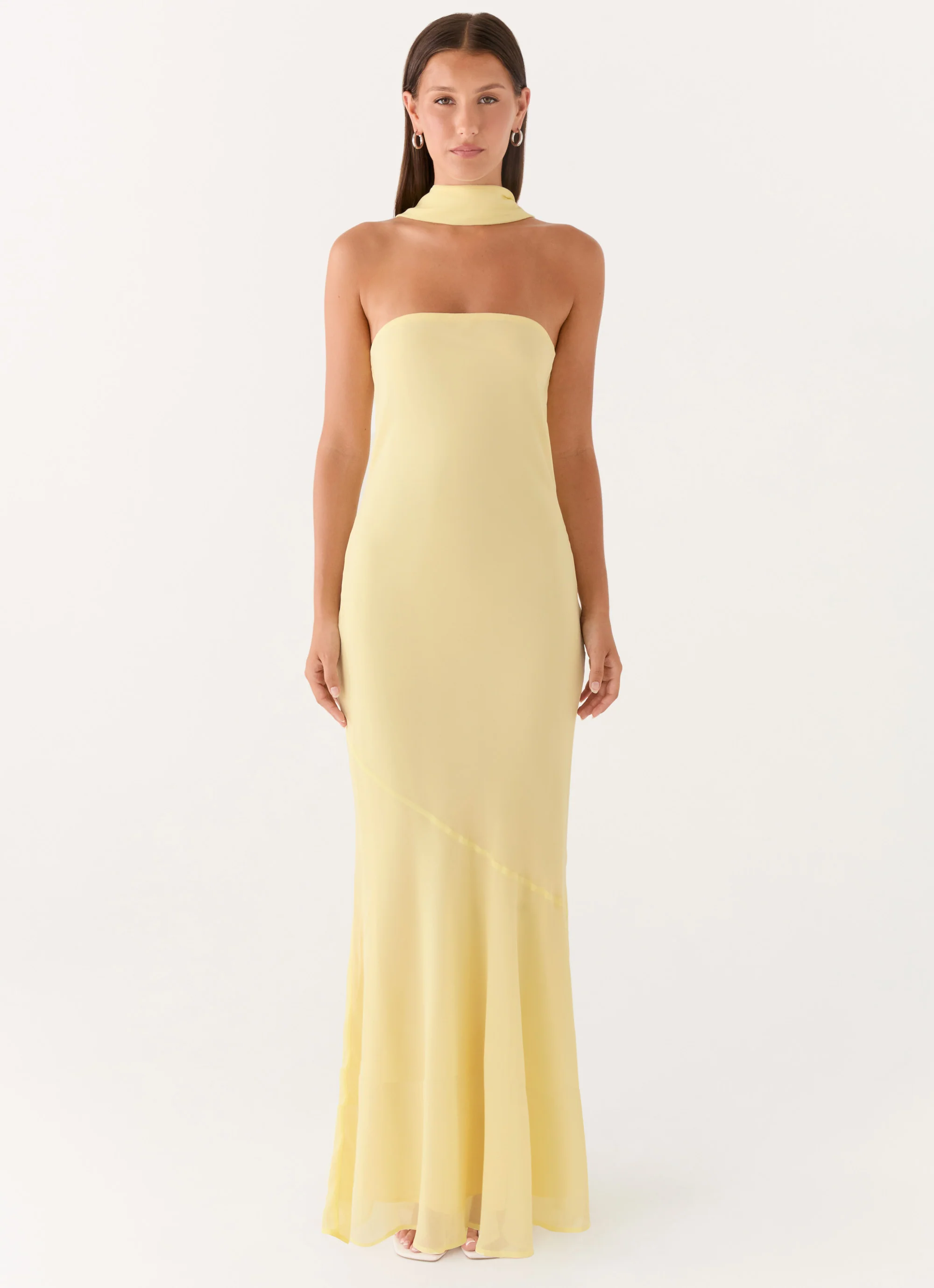 Under The Pagoda Maxi Dress - Yellow
