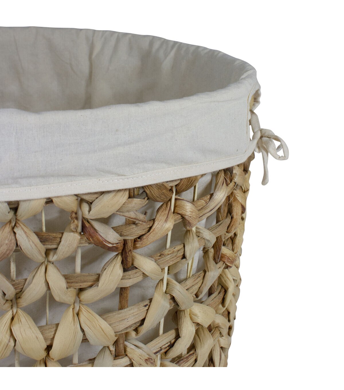 Northlight 16 Natural Woven Laundry Hamper Basket With Cotton Liner