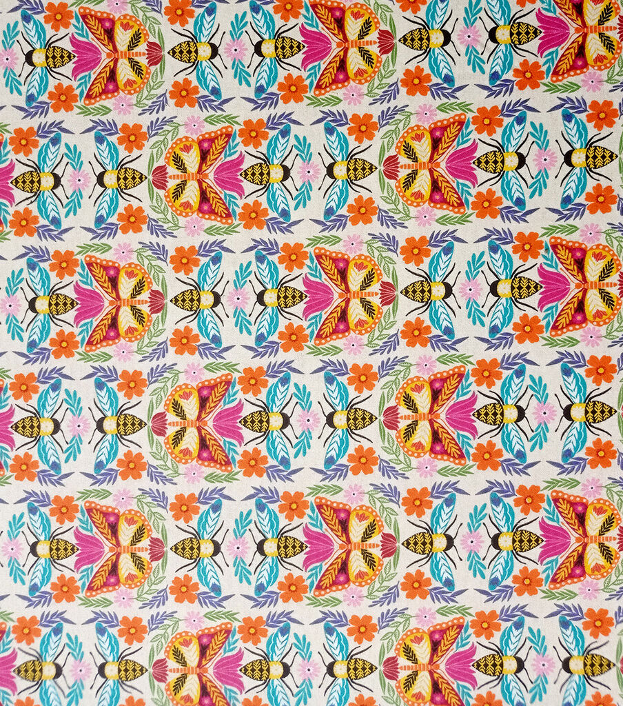 Multicolor Butterflies Super Snuggle Flannel Fabric