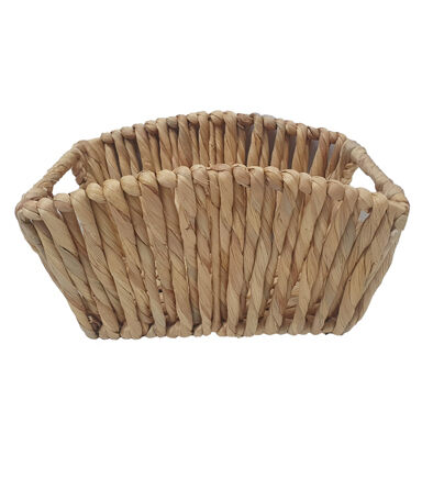 13 x 10 Natural Water Hyacinth Woven Basket by Place & Time