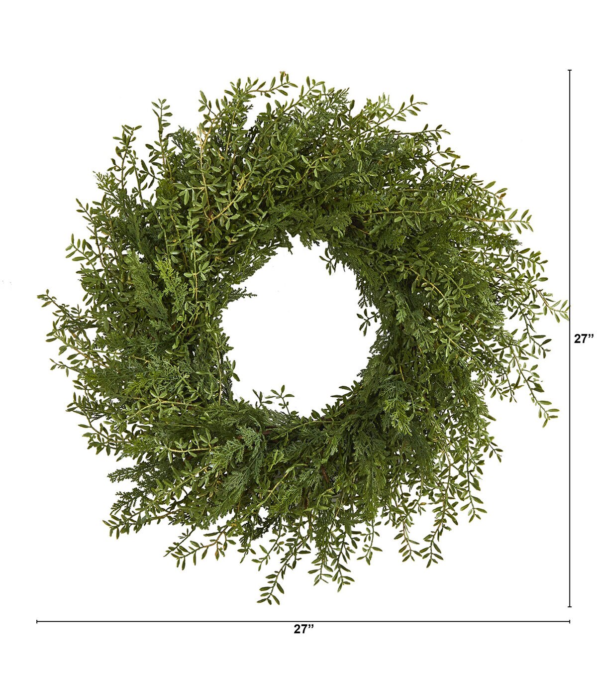 Nearly Natural 27 Mixed Grass Artificial Wreath
