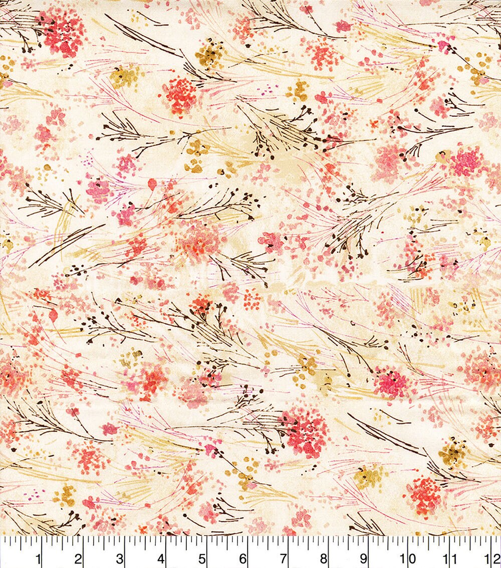 Yellow Spring Floral Blender Premium Cotton Fabric