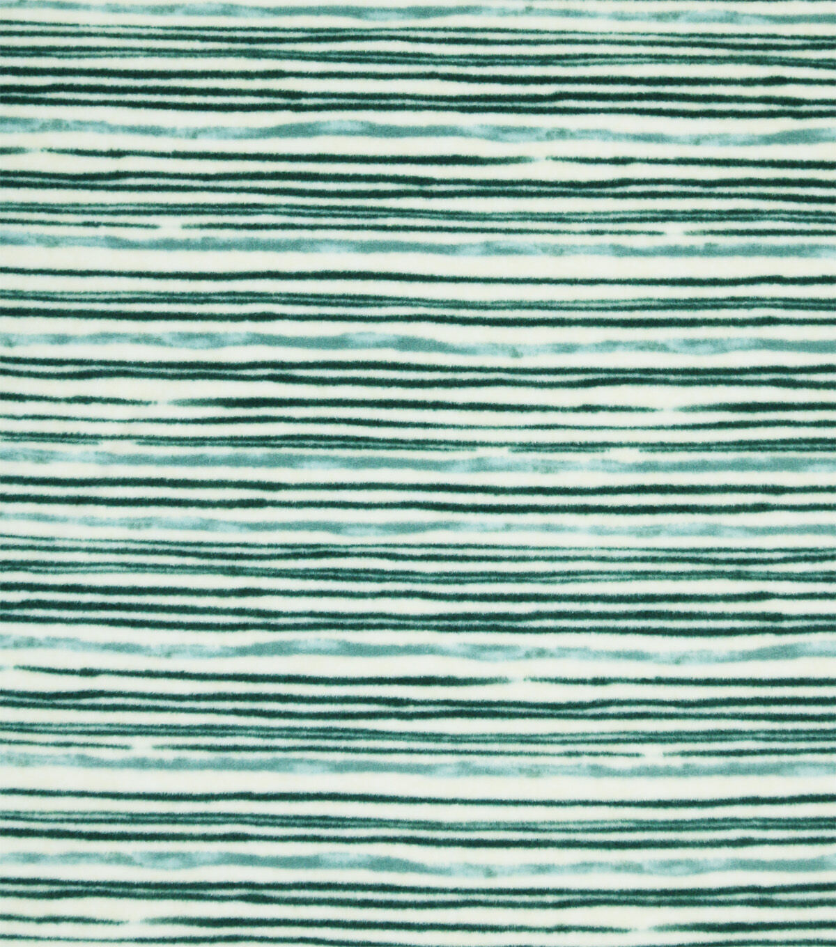 Green Painted Stripe Heather Luxe Fleece Fabric