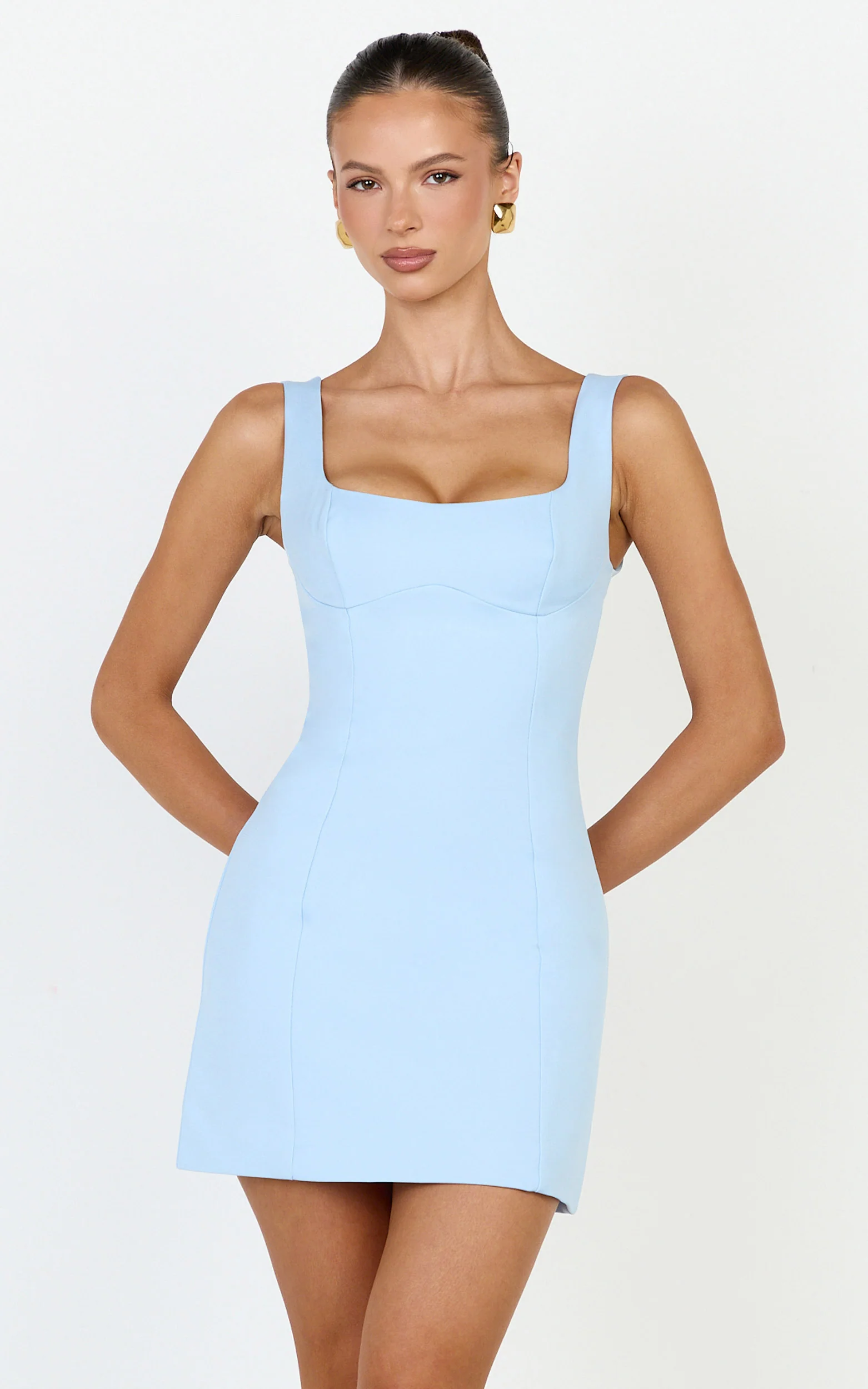 Panel Dress in Blue