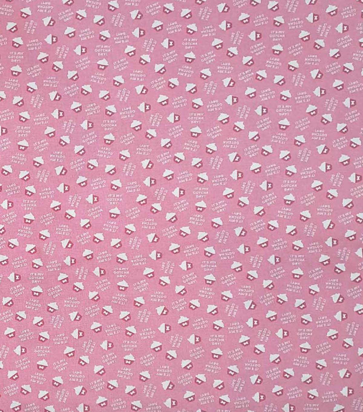 Cupcakes on Pink Novelty Cotton Fabric