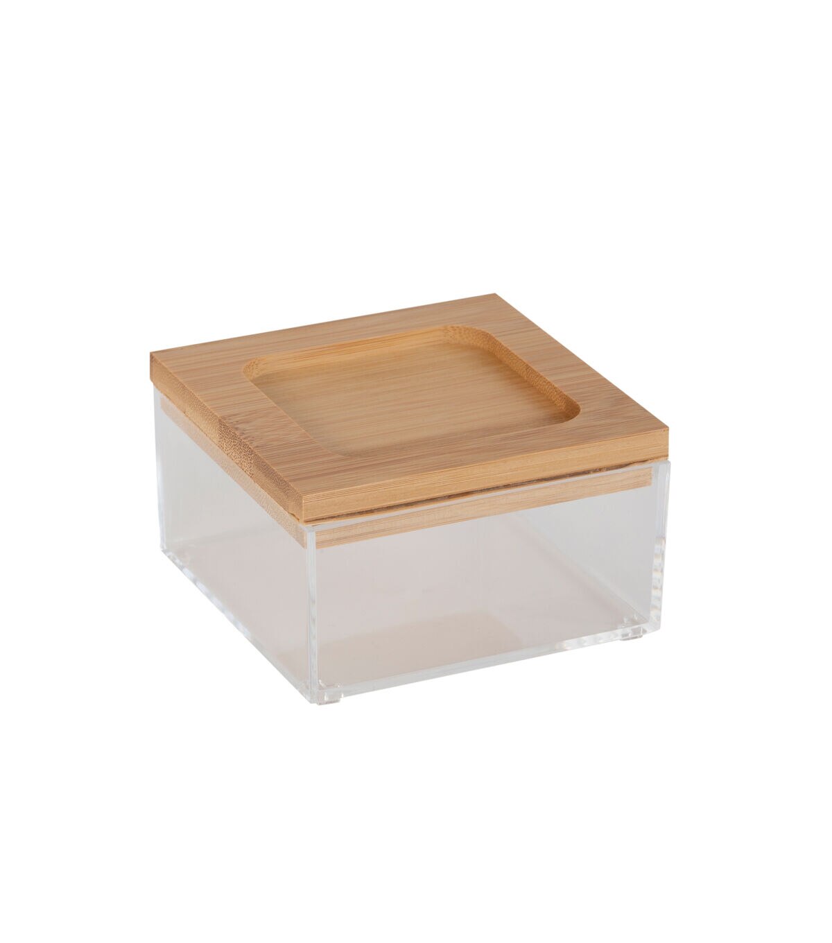 Simplify 4 Clear Organizer With Bamboo Lid