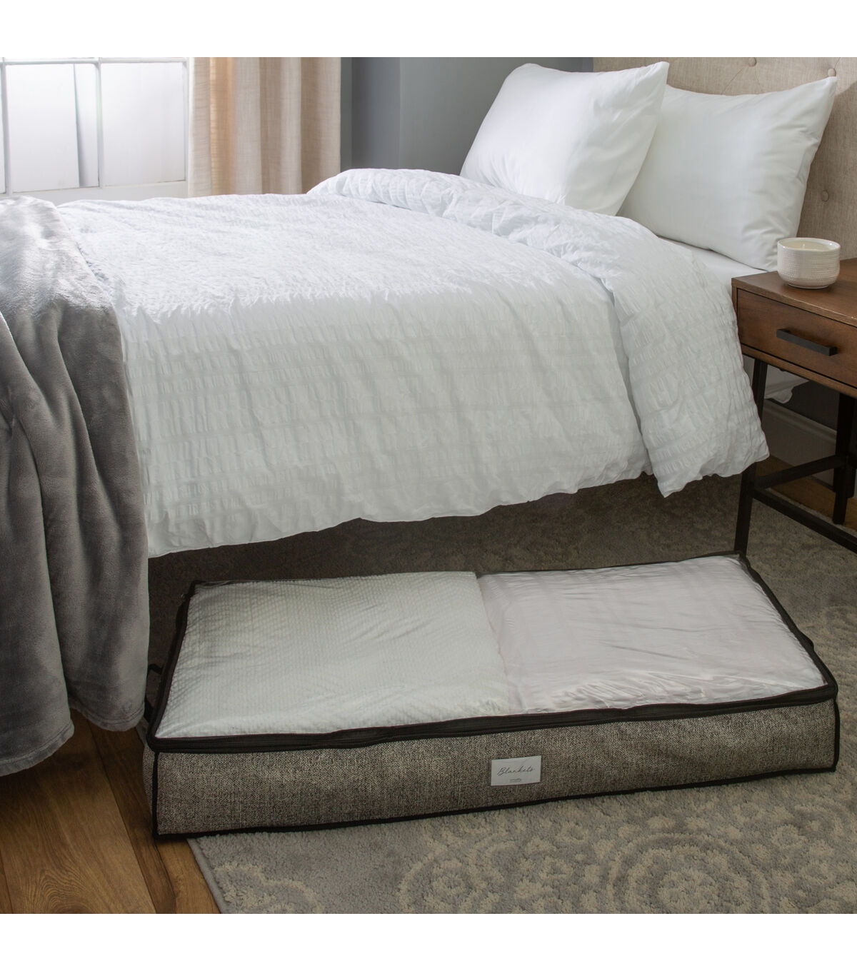 Simplify 40 Black Under the Bed Storage Bag