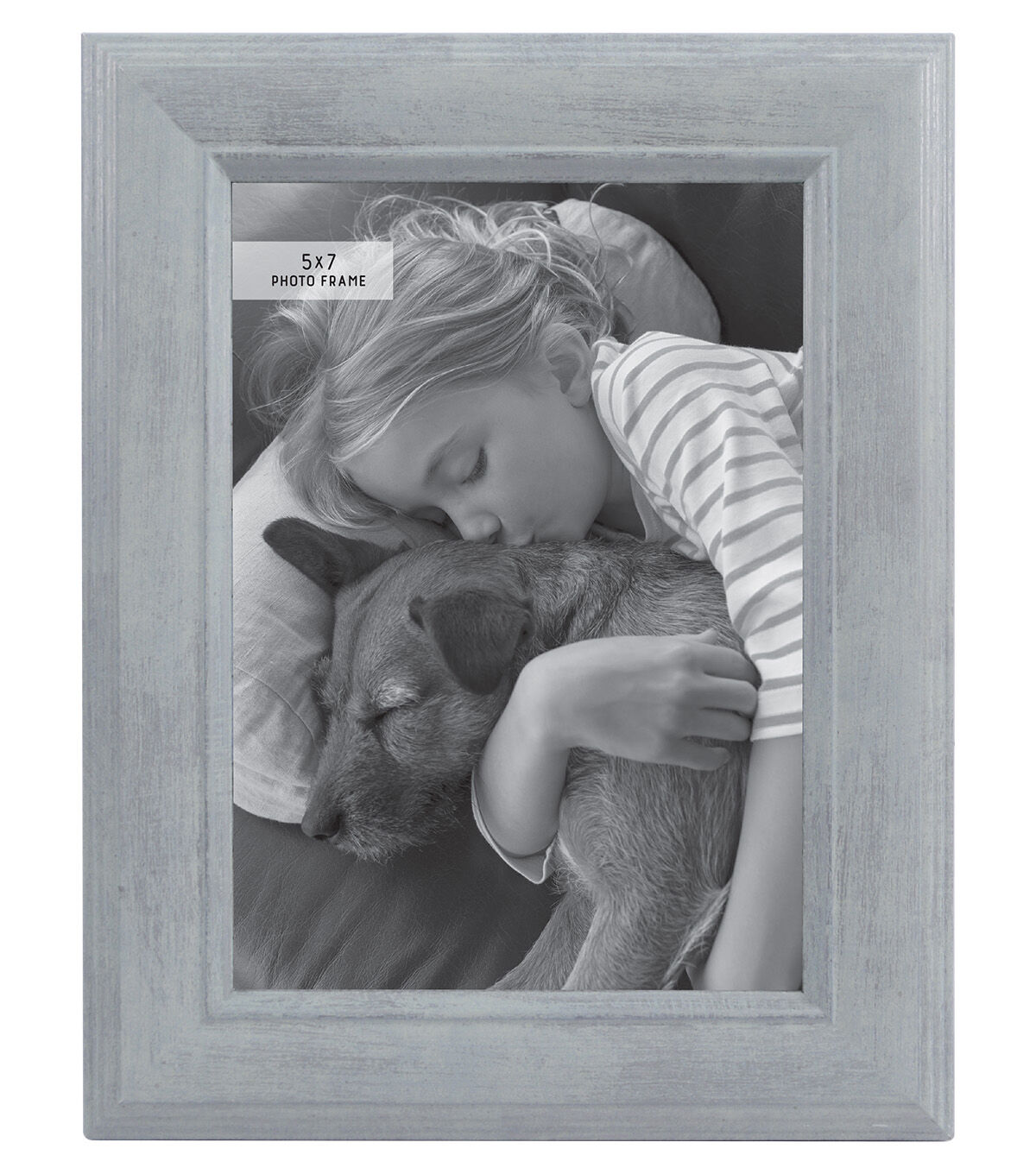 5 x 7 Mint With Brushed Silver Picture Frame