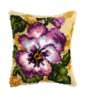 Orchidea 16 Pansy Latch Hook Canvas Kit 4086