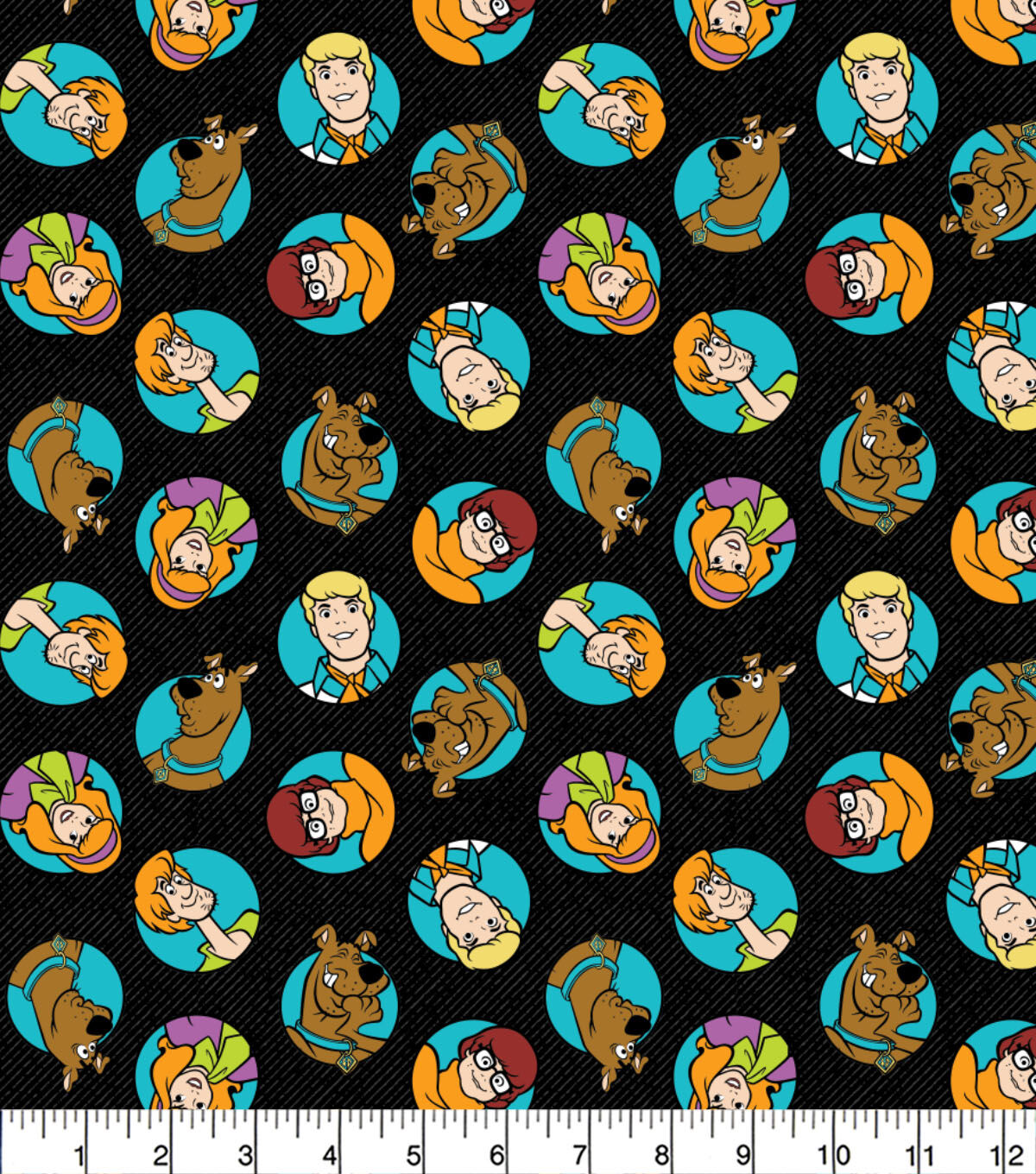 Scooby Doo Flannel Fabric Mystery Coins