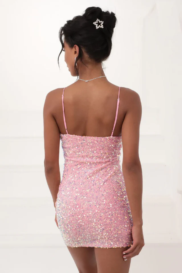 Iridescent Sequin Bodycon Dress