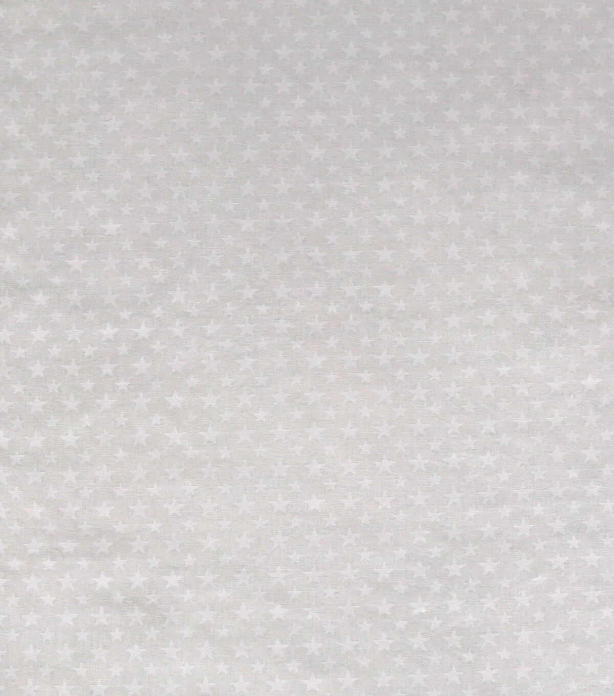 White On White Stars Patriotic 3Yd Pre-Cut Cotton Fabric