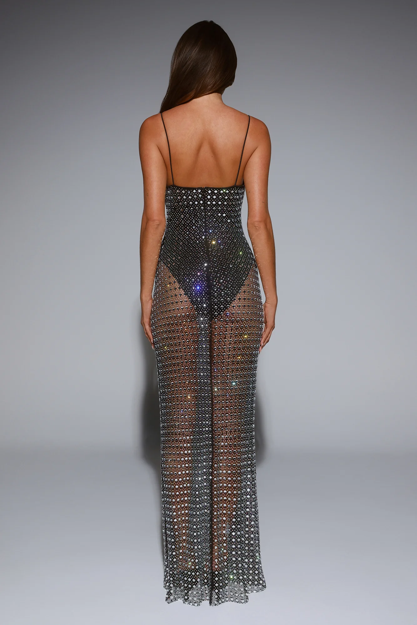 LUXE On Arrival Sheer Maxi Dress Black