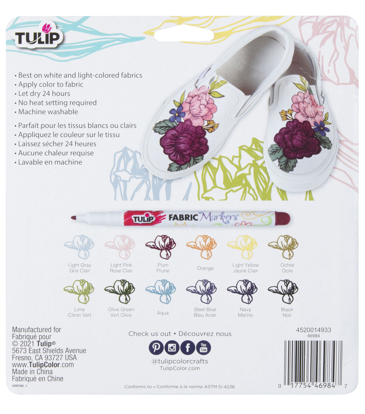 Tulip Fine Marker 12pk Mountainside