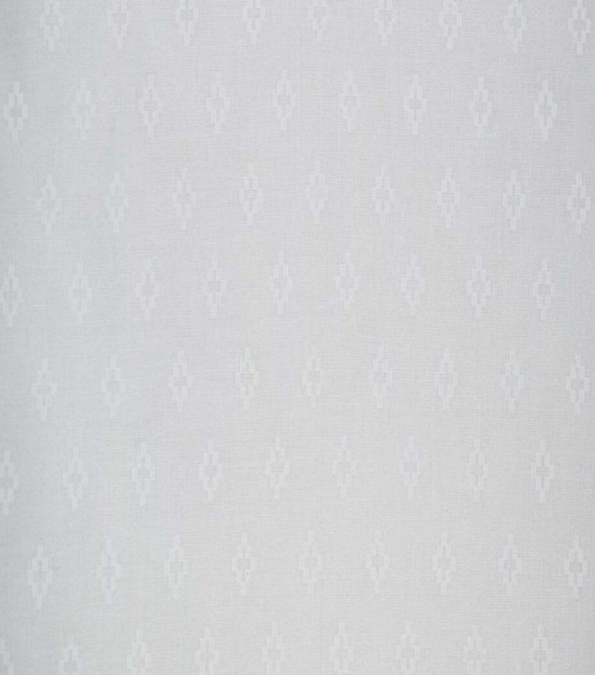 Geometric Pattern on White Cotton Fabric by Quilter's Showcase