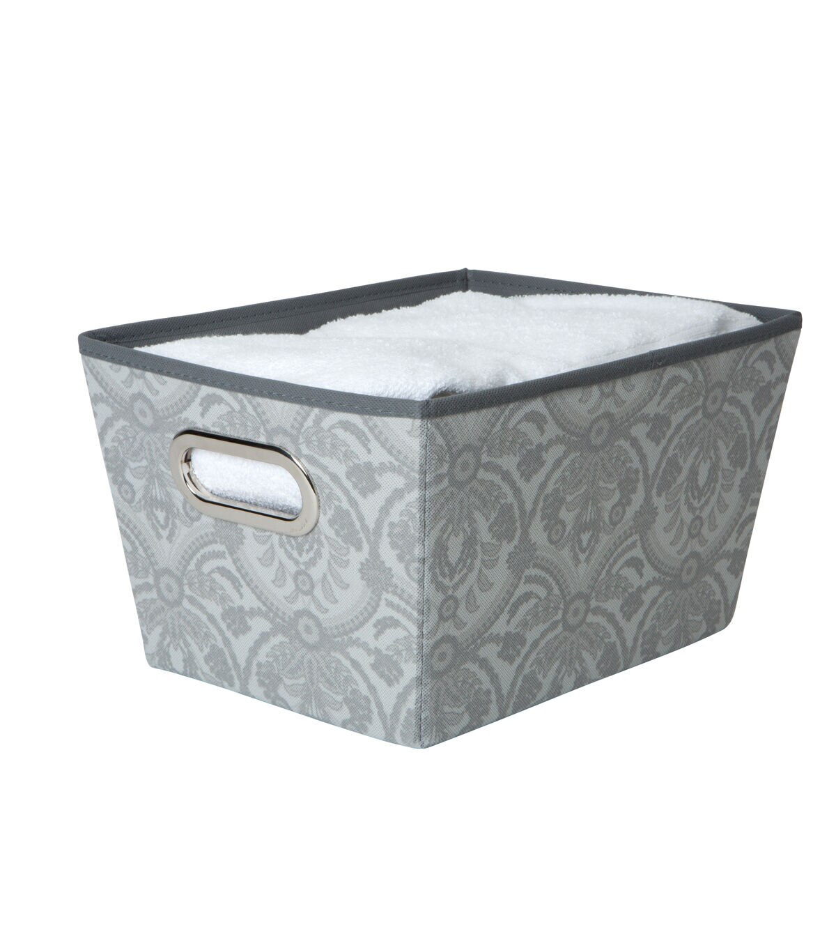 Laura Ashley 13 x 9 Almeida Grommet Storage Bin With Handles