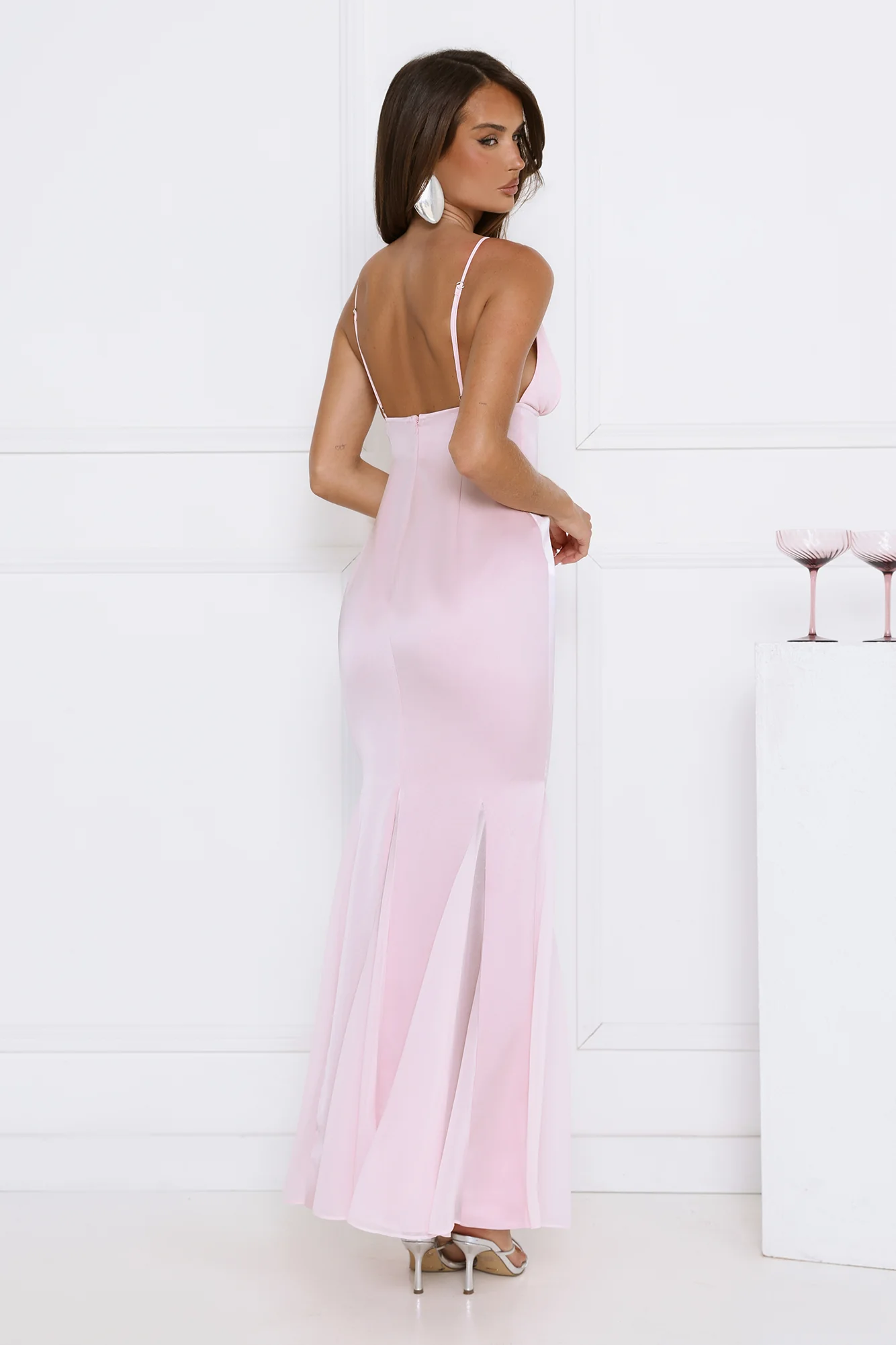 Flirty Petal Pop Maxi Dress Pink