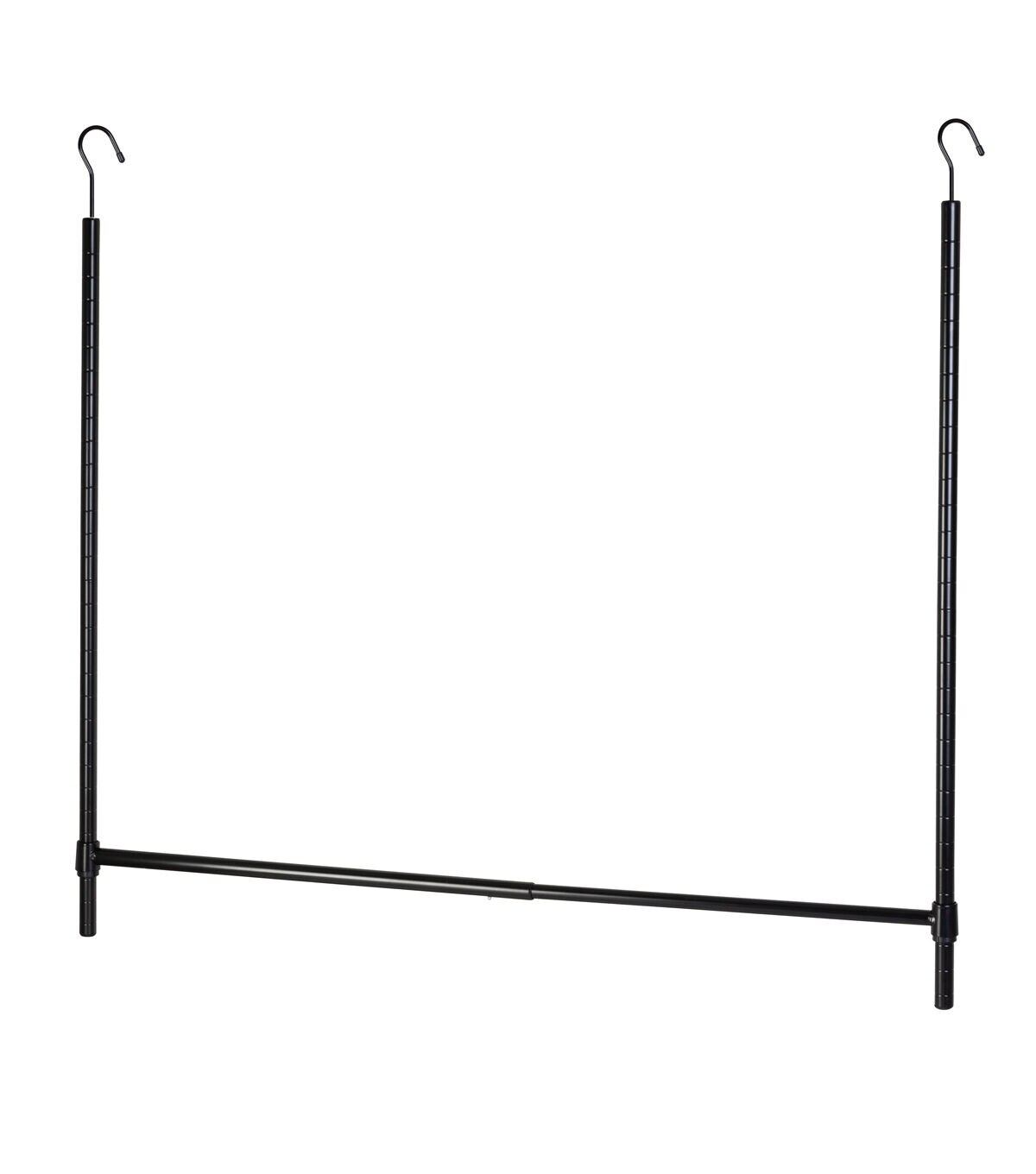 Honey Can Do 23 x 35 Black Clothes Hanging Closet Rod