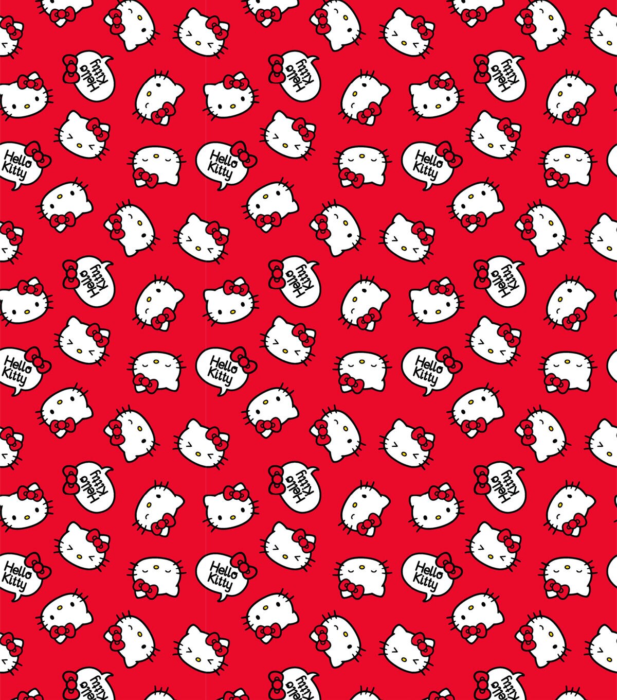 Hello Kitty Head Toss Kids Cotton Fabric