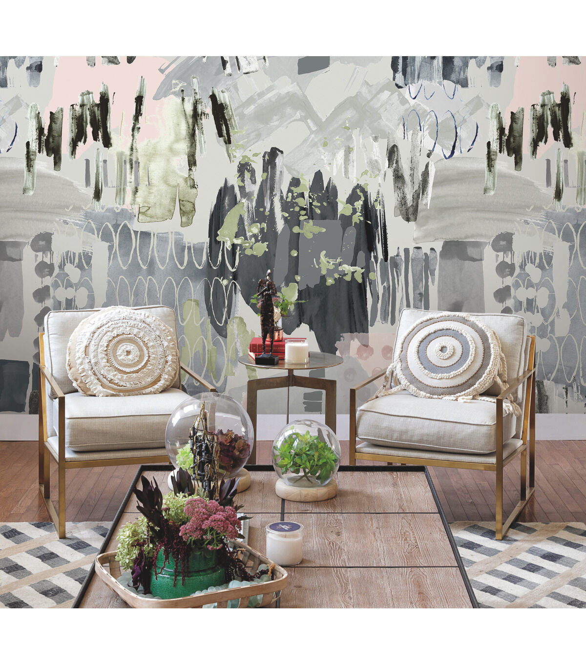 Tamara Day Abstraction Peel & Stick Wallpaper Mural By Roommates