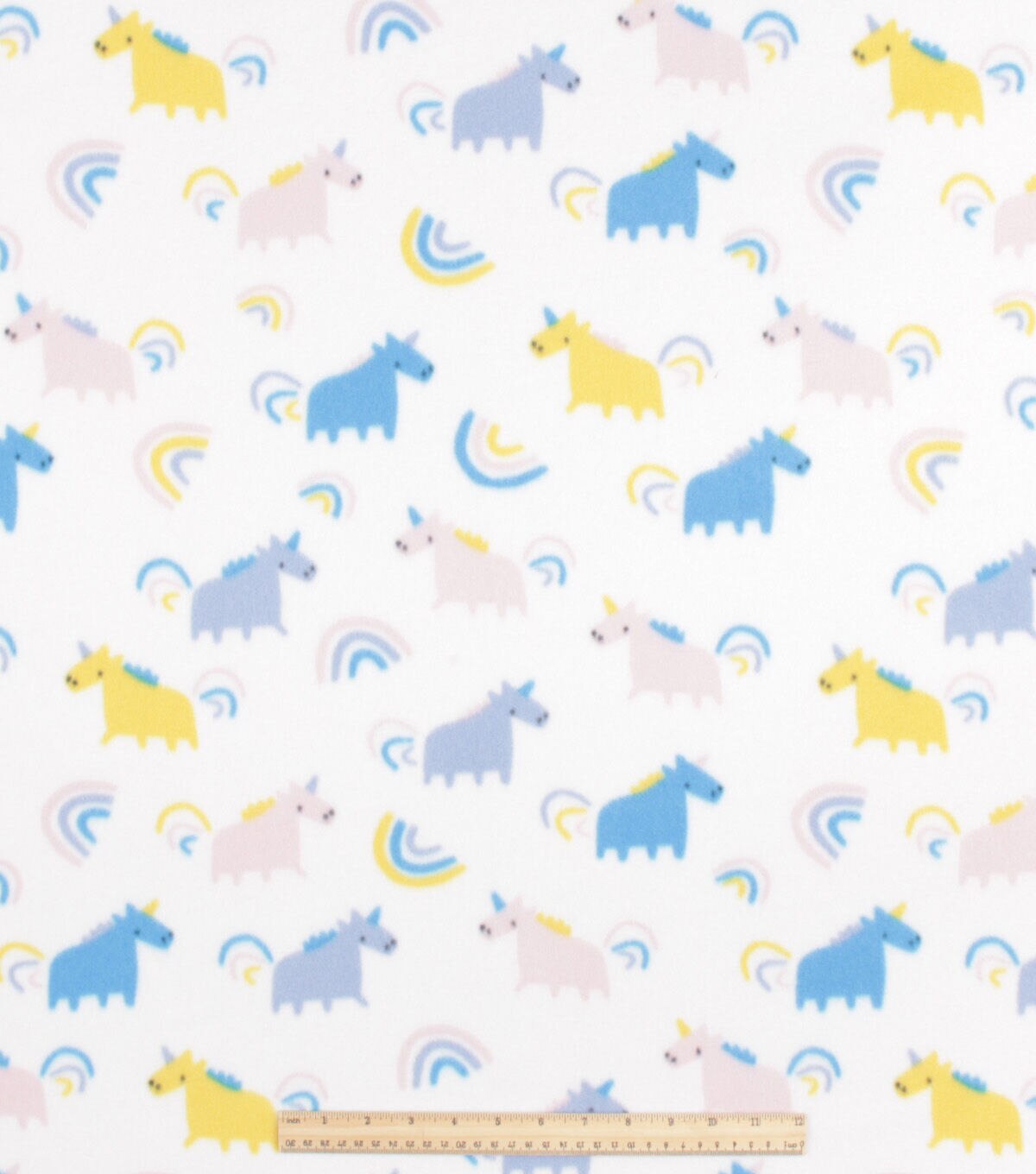Rainbows And Unicorns Blizzard Fleece Fabric