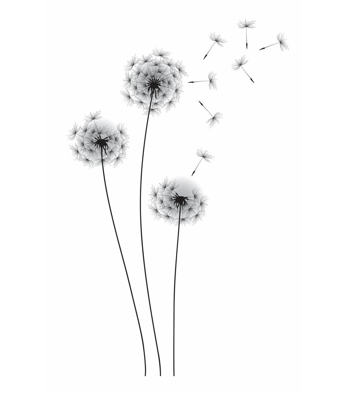 RoomMates Wall Decals Whimsical Dandelion