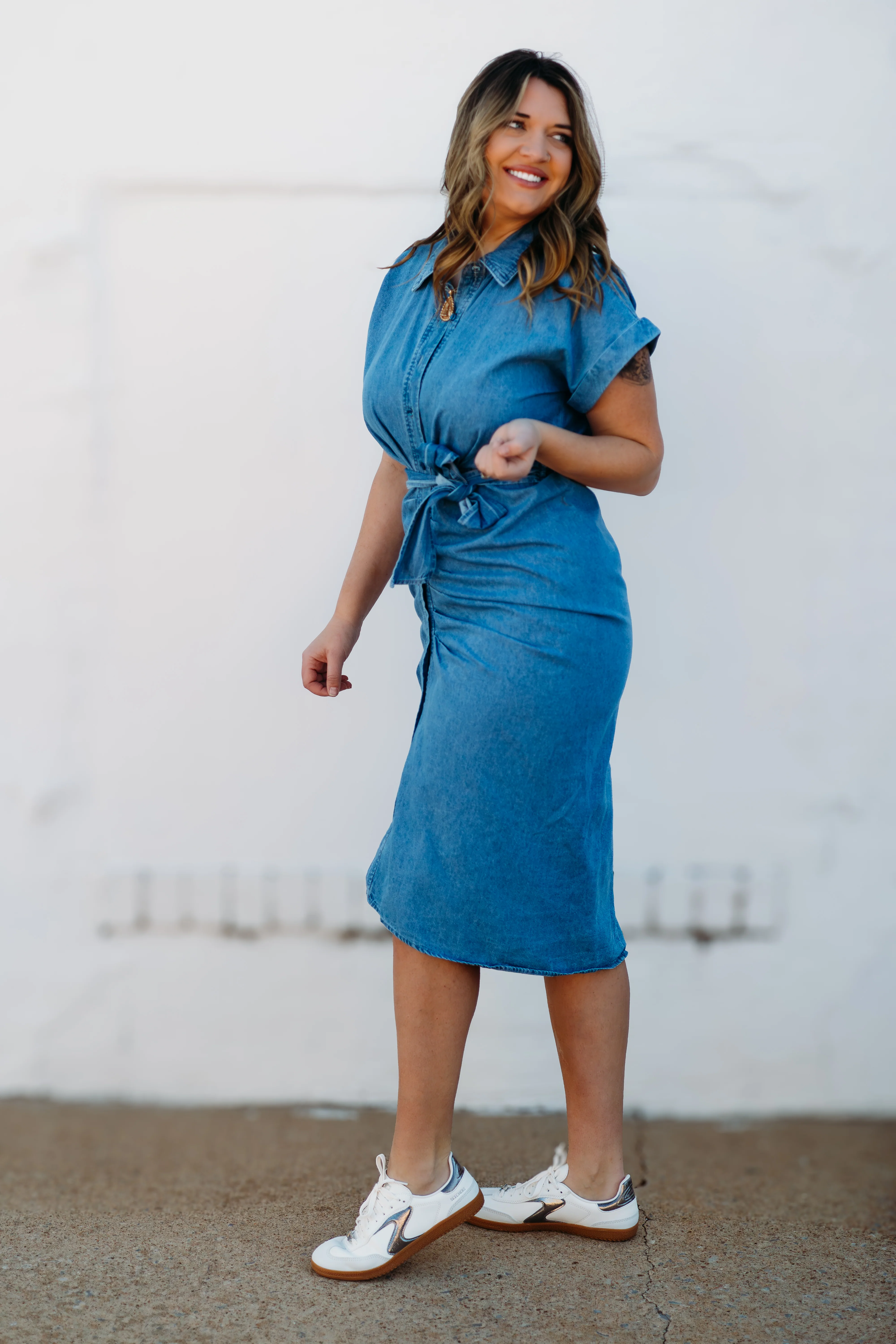 Steve Madden: Tori Dress in Chambray Blue