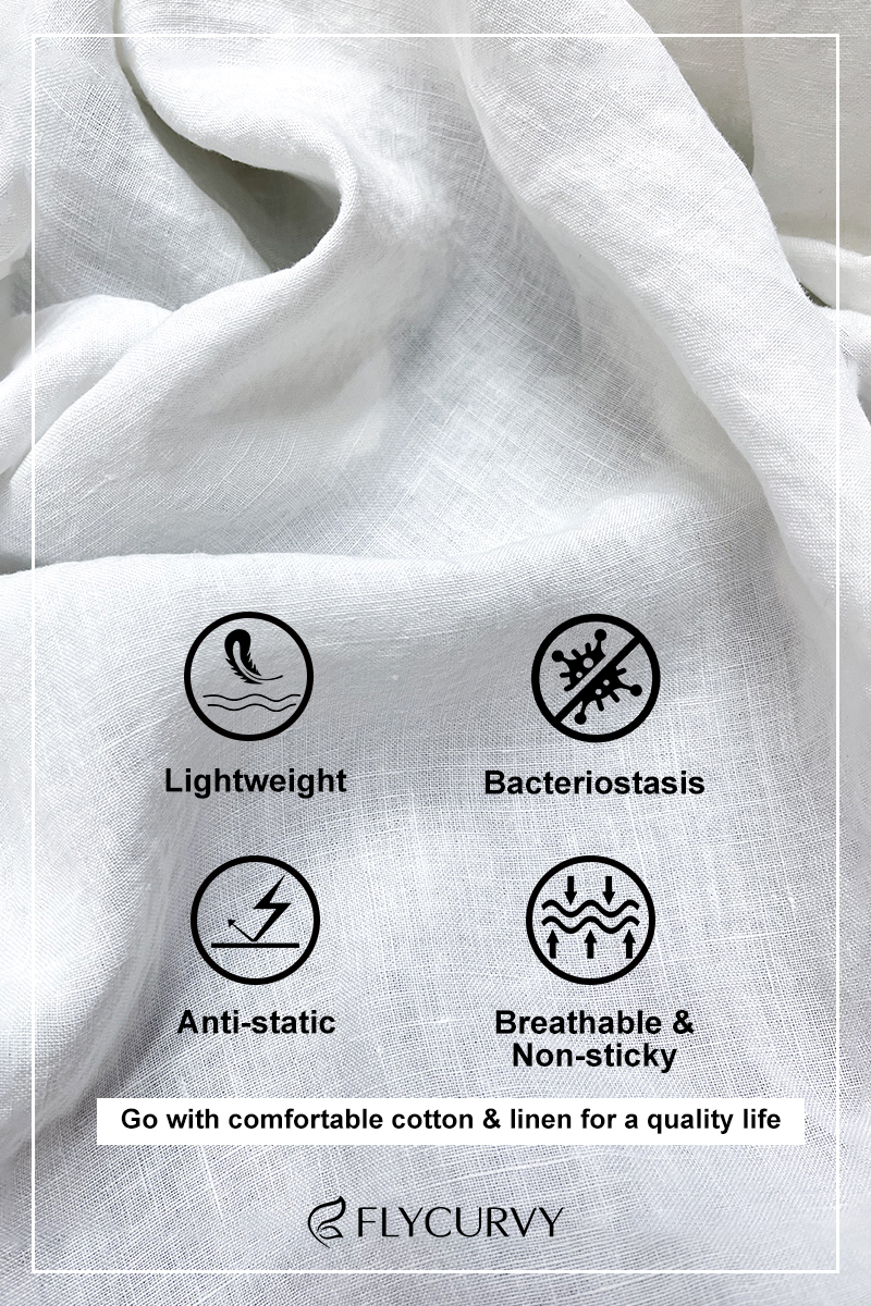 Flycurvy Plus Size Casual Plaid Colorblock Vintage Round Neck Linen Blouse