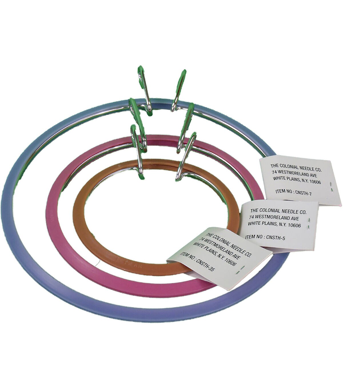 Frank A. Edmunds Spring Tension Hoop Set 3 Pkg 3.5'', 5'' & 7''