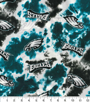 Fabric Traditions Philadelphia Eagles Tie Dye NFL Cotton Fabric