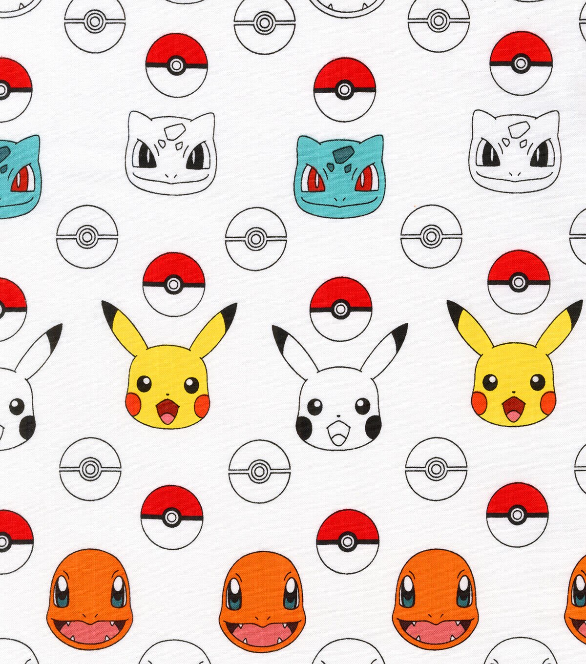 Robert Kaufman Pokemon Stripe Cotton Fabric