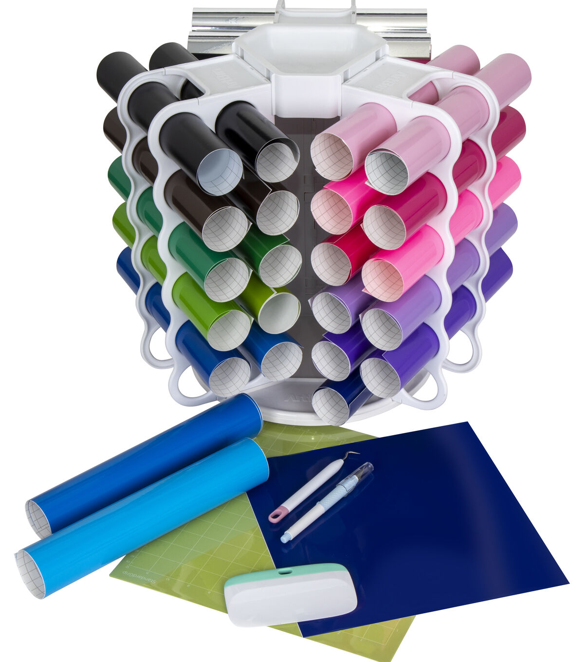 ArtBin 13 Plastic 36 Roll Rotating Vinyl Storage Tower