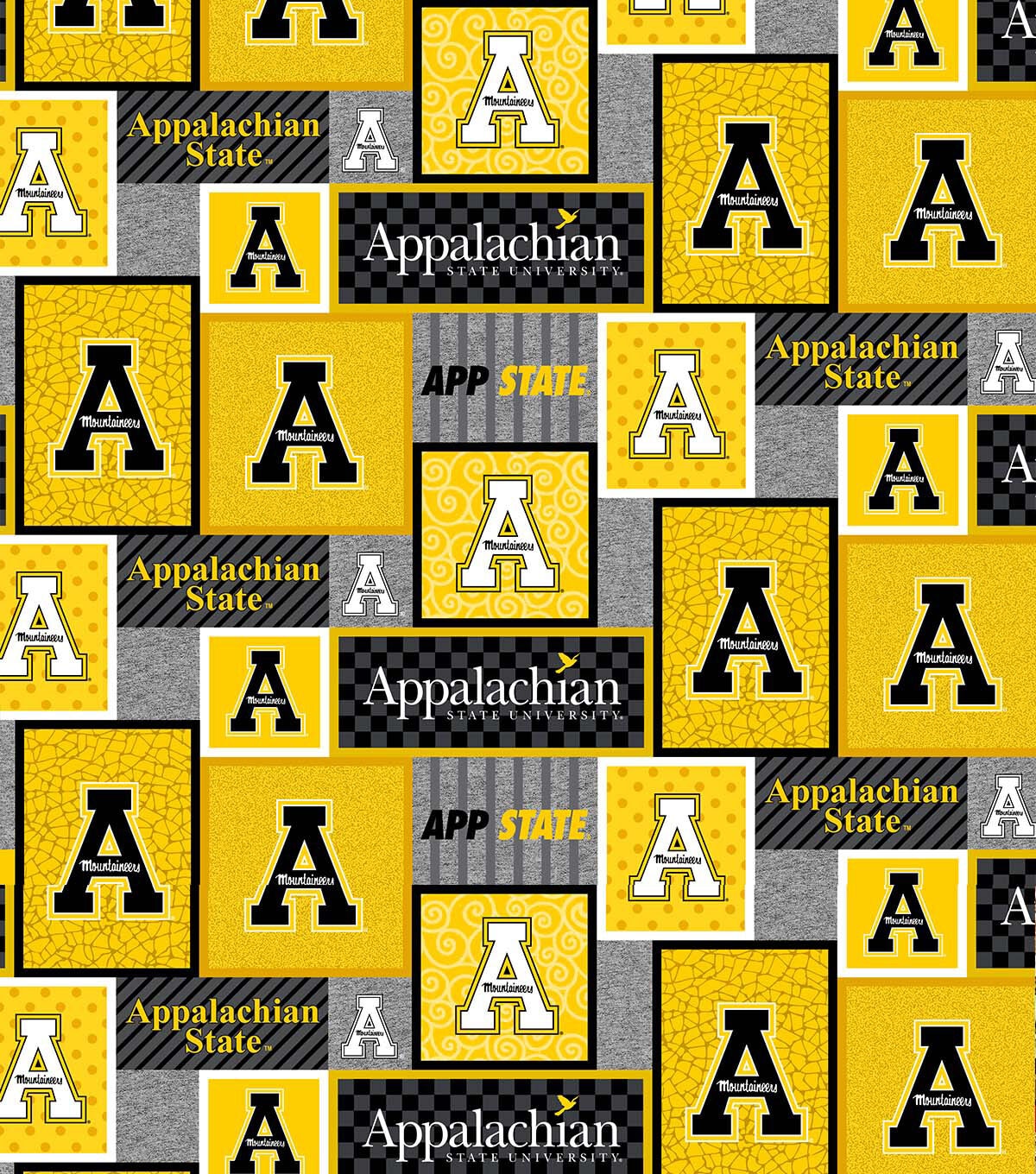 Appalachian State University Mountaineers Fleece Fabric College Patch