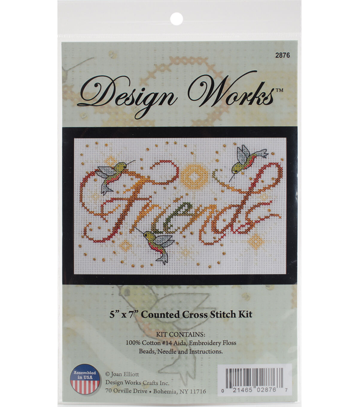 Design Works 7 x 5 Friends Counted Cross Stitch Kit