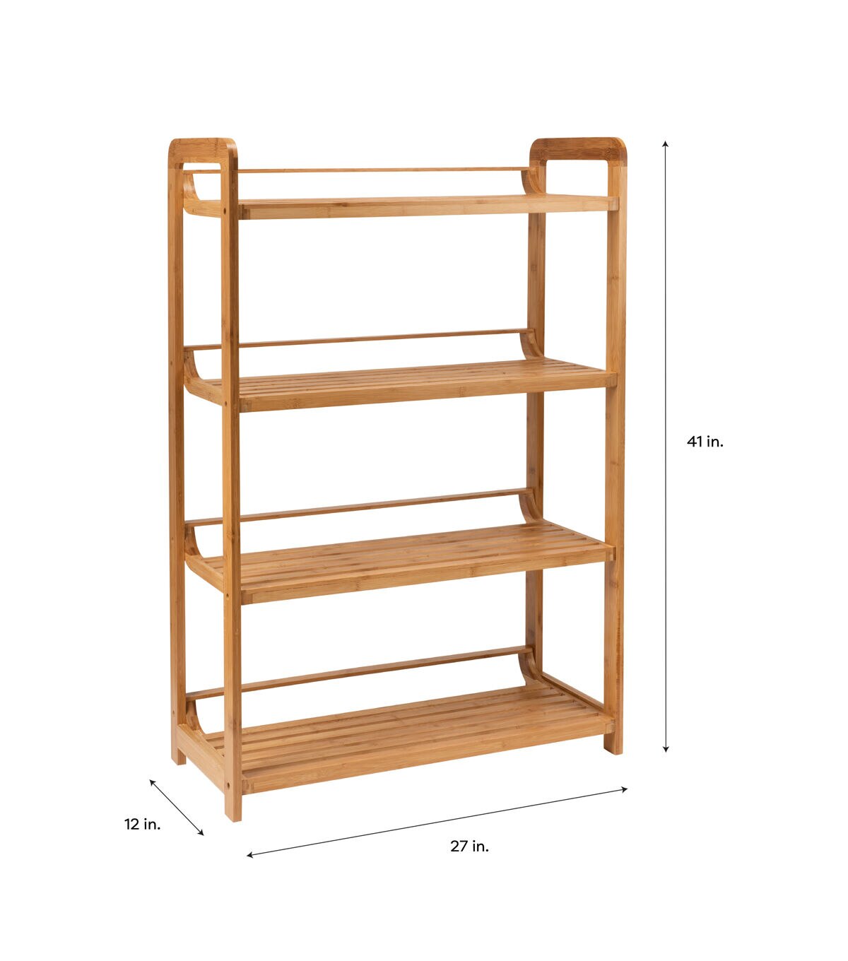 Organize It All 41 Bamboo 4 Tier Shelf